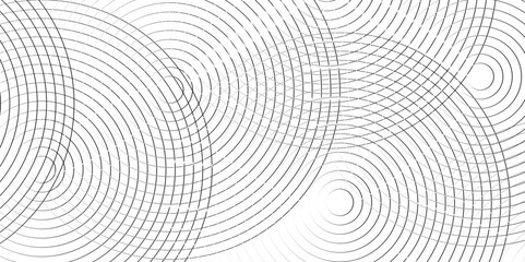 Seamless geometric spiral pattern and abstract circle wave lines overlapping pattern isolated. Design technology or modern concept. Ornament overlapping background. Colorful element line pattern.