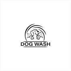 Dog wash services logo design