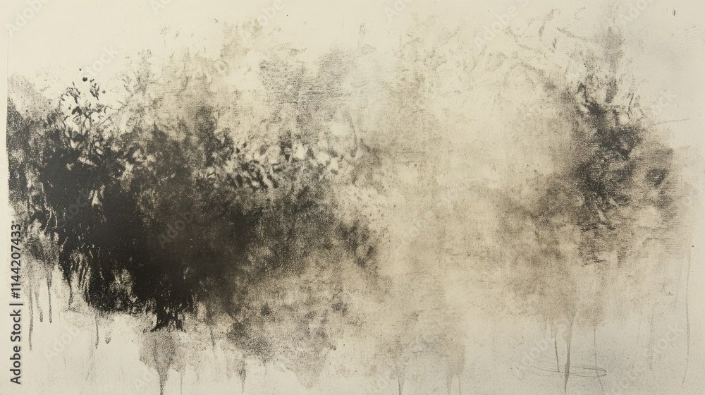 Poster abstract texture with dark and light shades creating a sense of depth and mystery in a dynamic compo