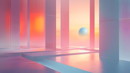 Soft Hues in a Tech Conceptual Design