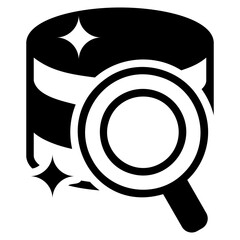 Data discovery glyph icon