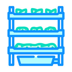 vertical farming rack agri tech color icon vector. vertical farming rack agri tech sign. isolated symbol illustration