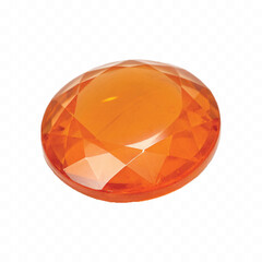 abstract 3d ruby stone in different colour style isolated on white background
