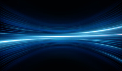 Abstract neon background, rays of light in the dark.