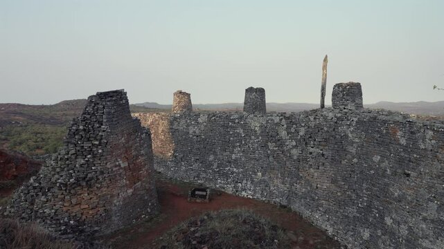 View of Great Zimbabwe National Monument ruins