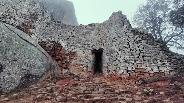 Inside view of Great Zimbabwe National Monument ruins