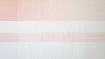 Fototapeta premium Soft parallel strokes of blush pink, pale coral, and creamy white gracefully fade across a tranquil canvas, mimicking the serene hues of sunrise in a calm and peaceful sky.