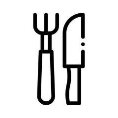 spoon line icon