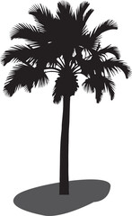 Silhouette of Date Palm Trees icon