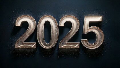 Happy new year 2025 beautiful abstract design banner