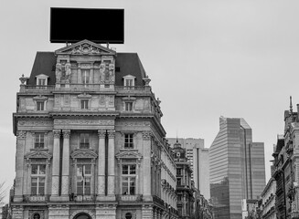 Cityscape of central Brussels
