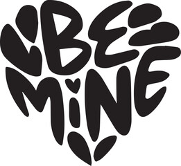 Happy Valentine's Day Be mine vector design
