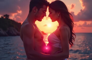 couple at sunset