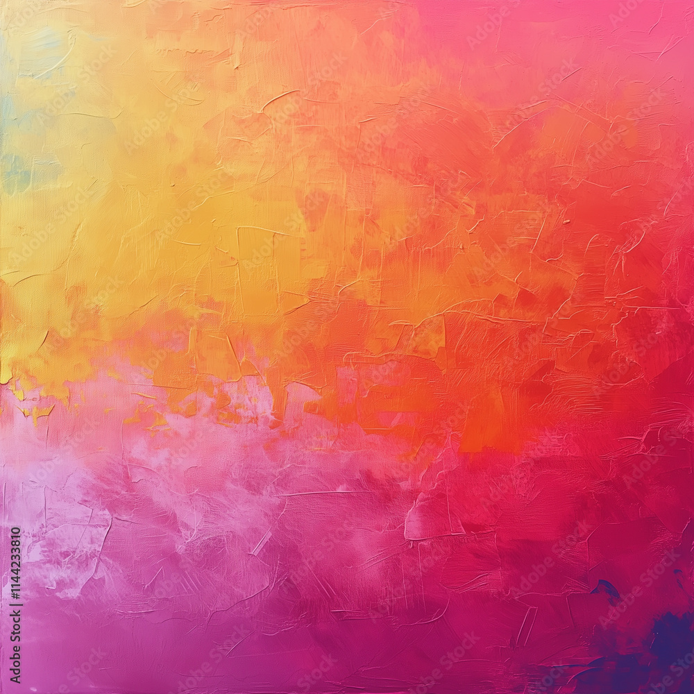 Aufkleber gradient blending of bright pink and yellow hues creates a stunning abstract canvas display filled w