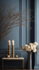 christmas decoration with candle