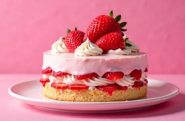 cake with strawberry