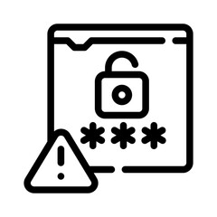 password line icon