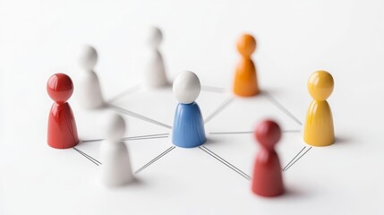Obraz premium Virtual Assistant Network Connection Concept