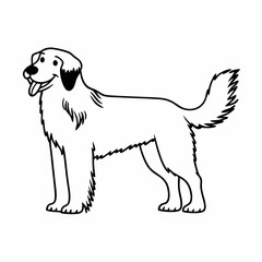  Dog, White Outline, White Background, Animal Art, Dog Clipart, Vector Illustration, Dog Design, Pet Graphic, Transparent Vector Dog, Dog Silhouette, Vector Animal Art, Dog Artwork, Minimalist Dog Art