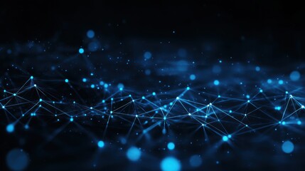 Abstract Network Connection: Digital Data Flow Visualization