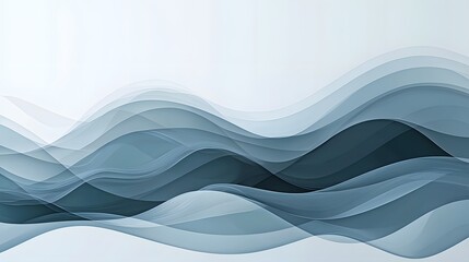 Minimalist Blue and Grey Digital Waves Background