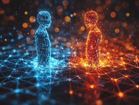 Virtual Arena with Competing Business Avatars in Futuristic Digital Marketplace