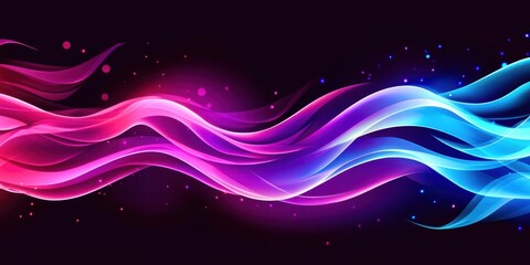 Purple and blue wave with a pink stripe