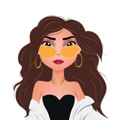 Girl in a stylish outfit