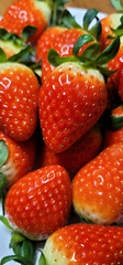 strawberries on a white plate