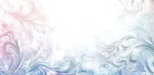 Obraz premium White background with a blue and pink swirl