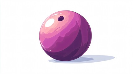 Bowling Ball Vector Isolated Illustration - Professional Sports Equipment Design