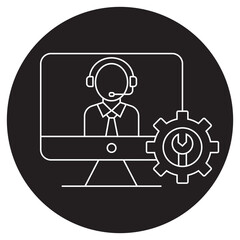 Technical support customer service icon, Enhancing User Experience Through Technical Support and Customer Service, Delivering Excellence in Technical Support for Customer Satisfaction icon