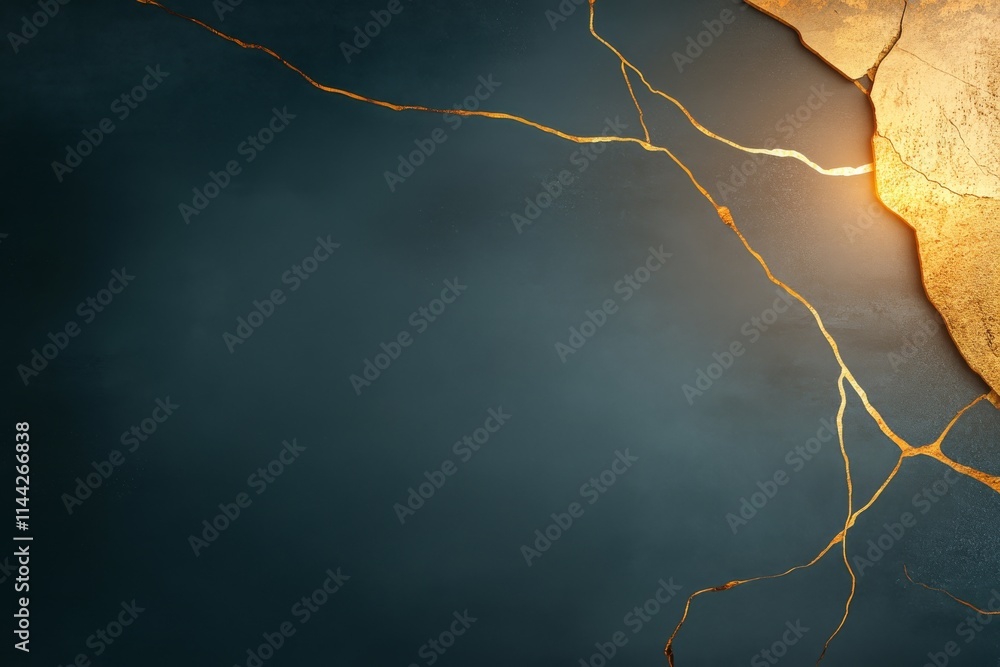 Poster intricate patterns of light and shadow define a stunning abstract landscape at twilight