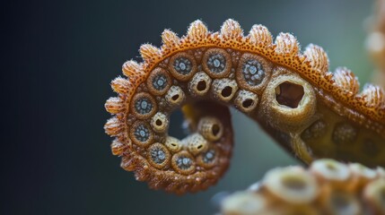 Macro Photography of a Unique Plant Structure Resembling an Octopus Arm