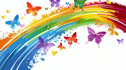 A butterfly showcasing nature's beauty and color harmony.