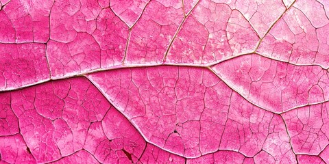 Fototapeta premium Pink leaf with a lot of cracks