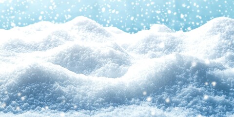 Obraz premium Snow covered hill with a blue sky in the background