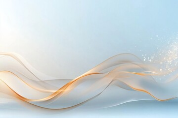 Soft flowing waves create an ethereal background with gentle hues and shimmering sparkles