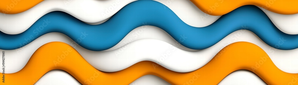 Poster waves of colorful patterns digital art abstract design creative space close-up view visual harmony f