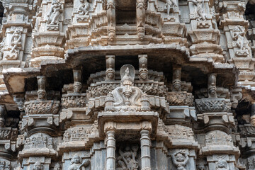 Details am Shri Jagat Shiromani Temple in Amber Jaipur, Rajasthan, Indien, Asien