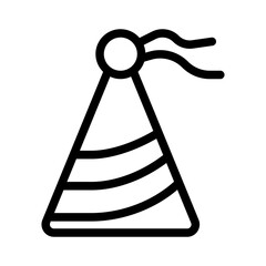 party hat line icon