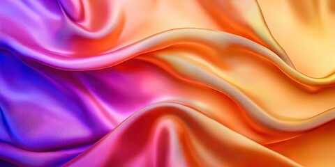 Colorful piece of fabric with a purple stripe