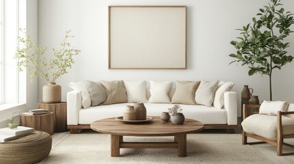 Serene Minimalist Living Room Interior Design