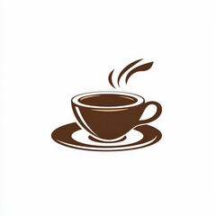 Design of coffee icon logo illustration isolated on white background