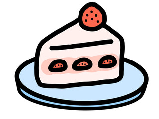 strawberry shortcake vector