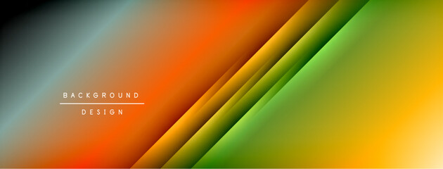 Colorful gradient with lines made of shadow and light. Creative background