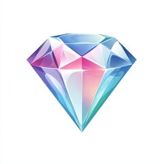 Design of diamond icon logo illustration isolated on white background