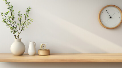 Minimalist Cozy Counter Mockup Design for Product Display and Branding
