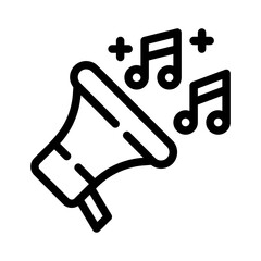 Obraz premium Music line icon