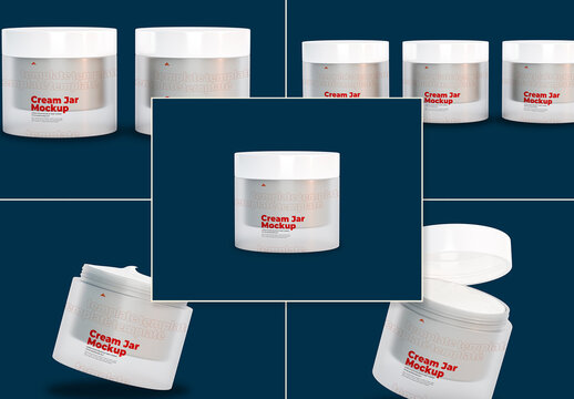 Cream Jar Mockup